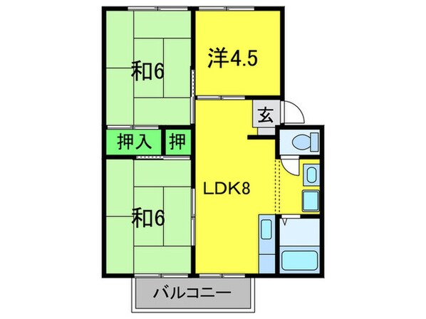 サンシティ新長曽根の物件間取画像